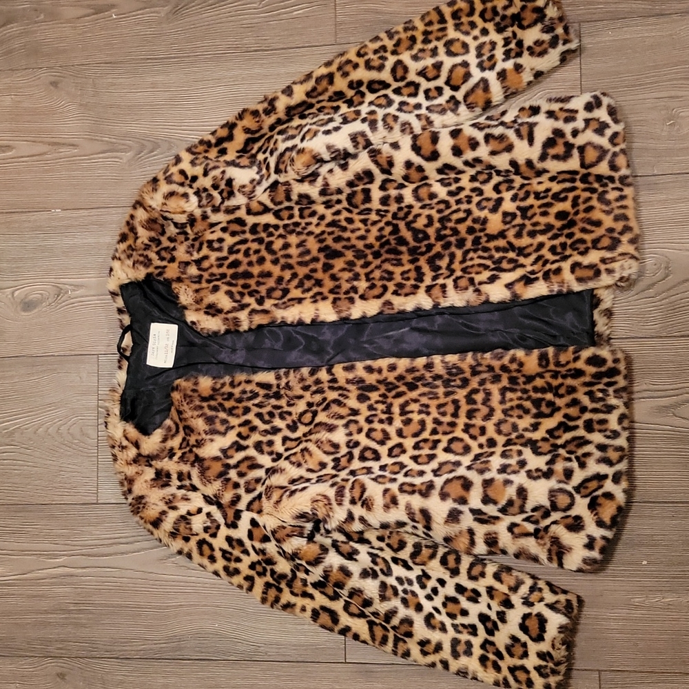 Zara Girls Faux Fur Coat